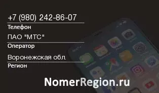 Кто звонил с 9802428607 - регион и оператор